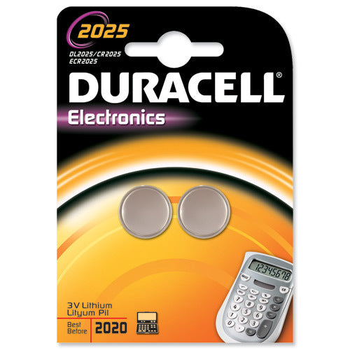 Pack 2 Pilas de Botón Duracell Litio 3V (DL2025B2)