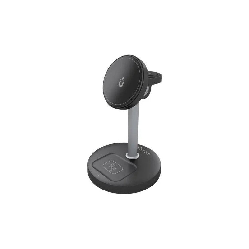 BASE CARGADOR AISENS SMARTPHONE/APPLE WATCH/AURICULARES WIRELESS QI2 15W USB-C BLACK