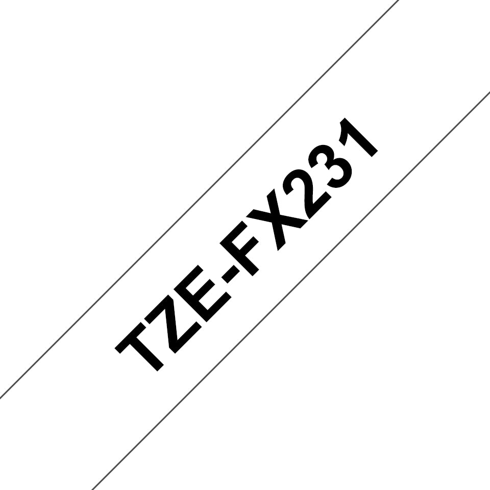 BROTHER Flexible Adhesive Tape 12mm 8m (TZe-FX231)