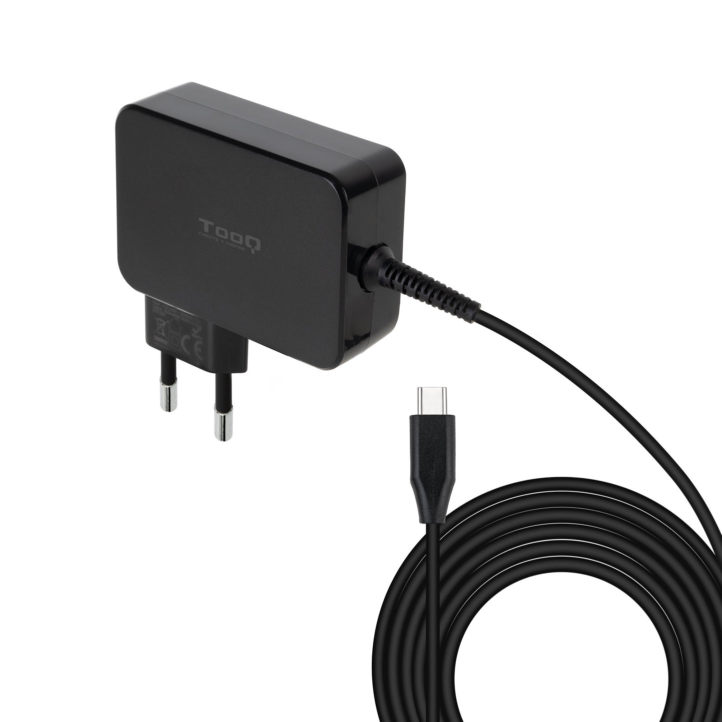 TooQ 90W USB-C PD 3.0 Black Charger (TQLC-USBCGAN90PD)