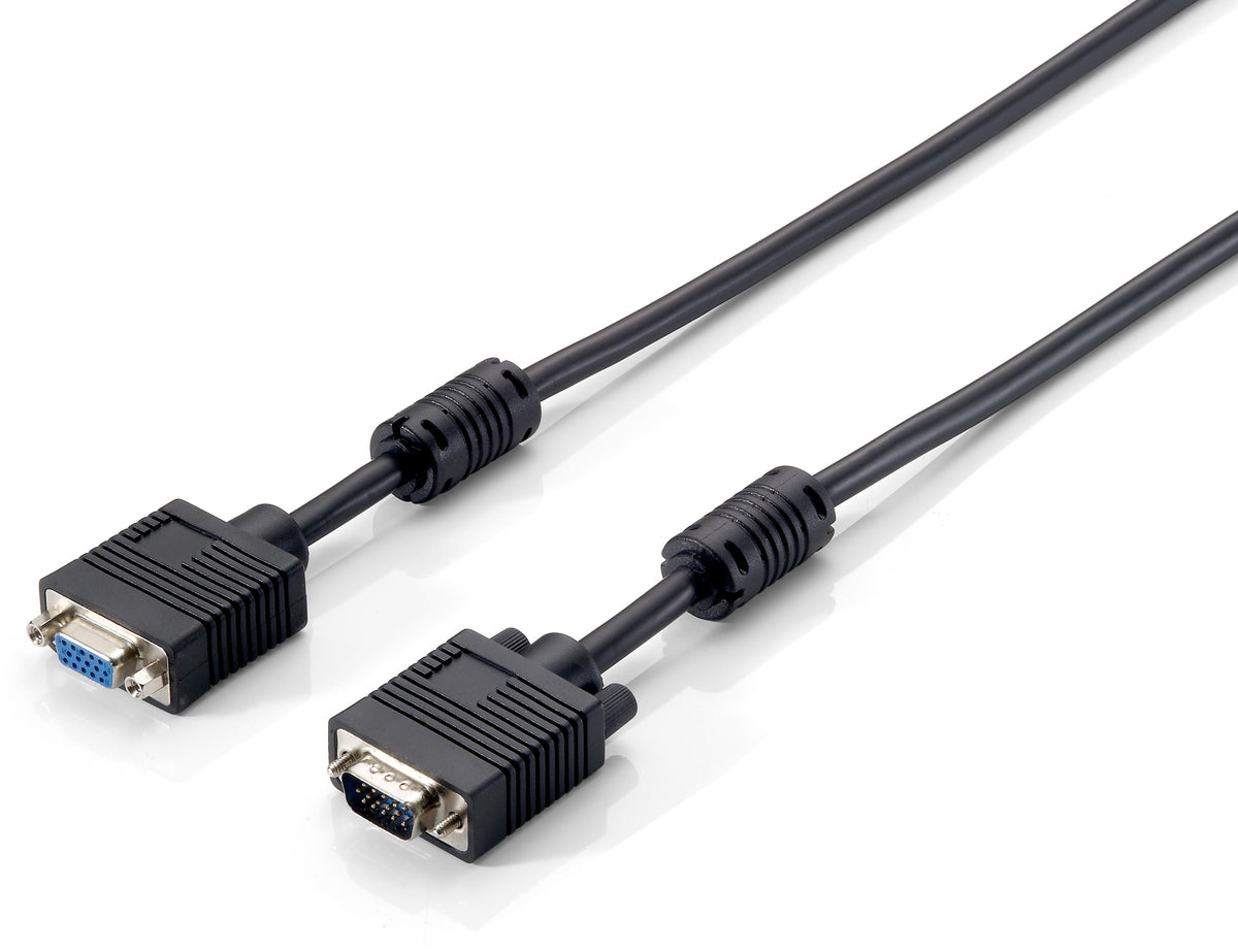 EQUIP Cable desde VGA macho a VGA hembra con ferrita longitud 1.8 metros (118807)