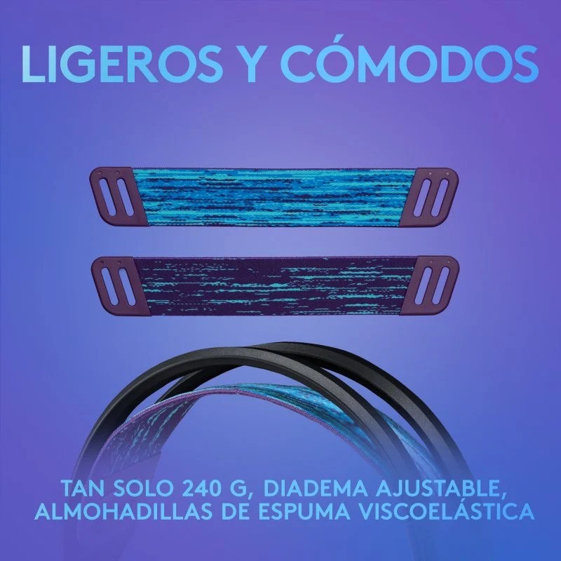 AURICULARES + MICROFONO LOGITECH GAMING G335 JACK 3.5MM BLACK/BLUE