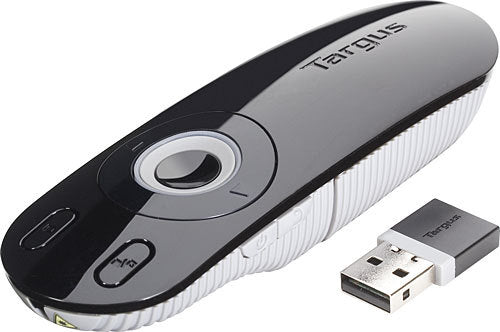Presentador inalambrico amp13eu 2.4ghz receptor USB puntero laser alcance hasta 15 metros negro