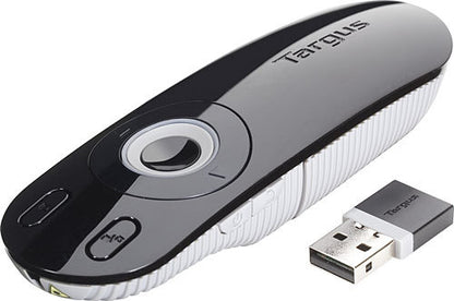 Presentador inalambrico amp13eu 2.4ghz receptor USB puntero laser alcance hasta 15 metros negro