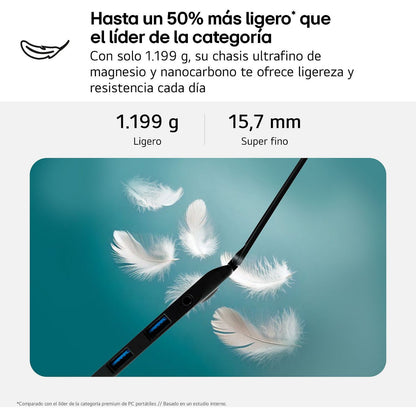 LG U7-255H 16Gb 1Tb 16" FreeDOS Negro (16ZD90T-G.AX78B)