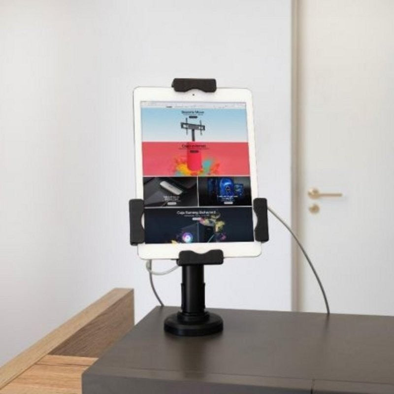 SOPORTE SOBREMESA TOOQ ANTIRROBO AJUSTABLE PARA TABLET 7.9"-10.5" BLACK