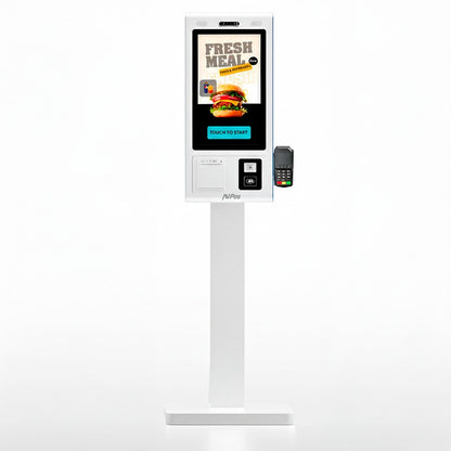 KIOSKO AUTOSERVICIO AVPOS SMARTLINE SUELO 27" I5 10TH/8GB/256GB/WIFI/PRINTER/2D WHITE