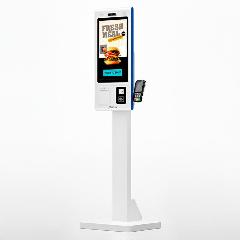 KIOSKO AUTOSERVICIO AVPOS SMARTLINE SUELO 27" I5 10TH/8GB/256GB/WIFI/PRINTER/2D WHITE