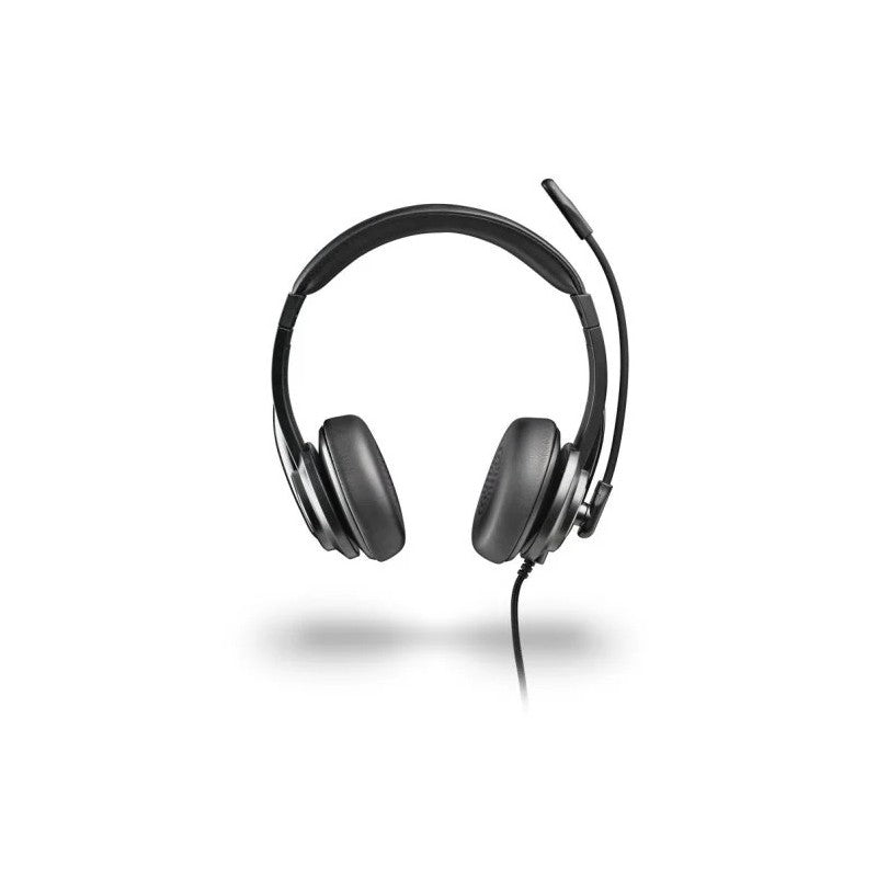 AURICULARES + MICROFONO NGS VOX605USBC USB-A/C BLACK
