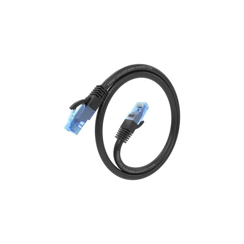 CABLE DE RED CAT.6 UTP 0.50M AISENS BLACK