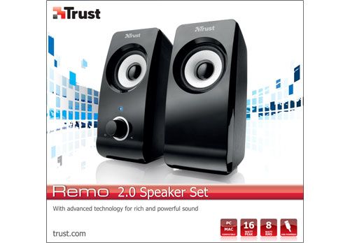 Altavoces Trust Remo 2.0 8W 3.5mm Negros (17595)