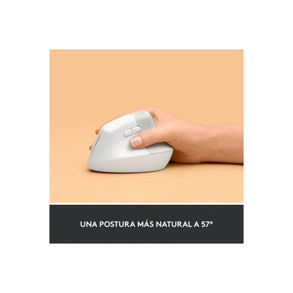 RATON LOGITECH LIFT VERTICAL WIRELESS ERGONOMIC 4000DPI 6 BOTONES WHITE
