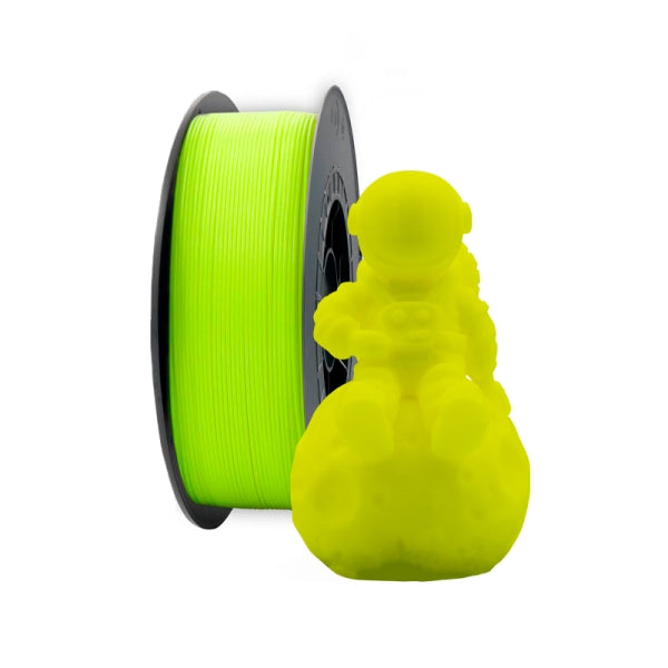 Filamento 3D PLA - Diametro 1.75mm - Bobina 1kg - Color Amarillo Fluorescente