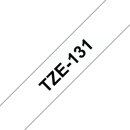 BROTHER Tape 12mm 8m Black on Clear (TZe-131)