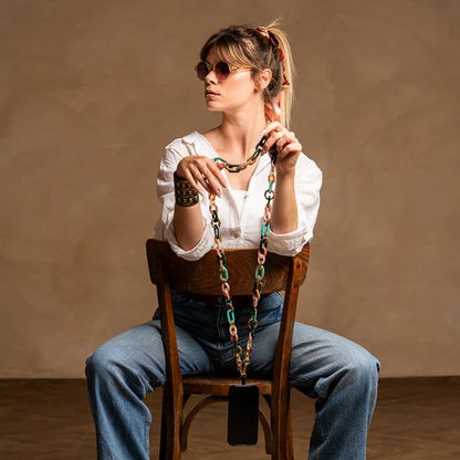 Cadena ZANAÉ karma tierra azul 130cm Multicolor (18330)