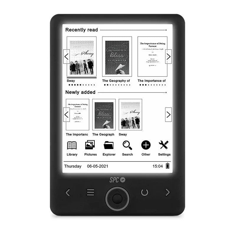 EBOOK SPC DICKENS LIGHT 2 8GB 6" BLACK