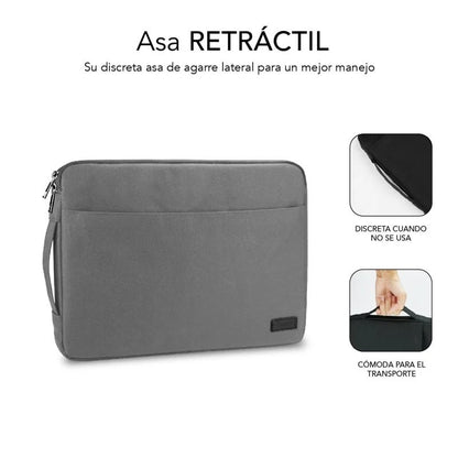 FUNDA SUBBLIM URBAN SLEEVE PORTATIL 15.6" GREY
