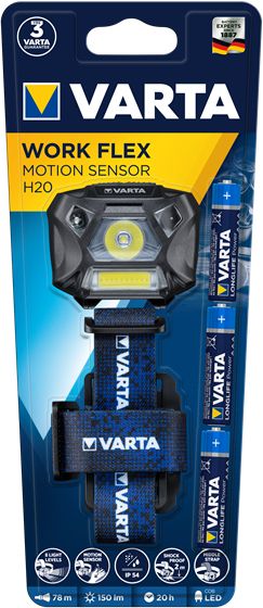 Linterna VARTA Work flex motion sensor H20