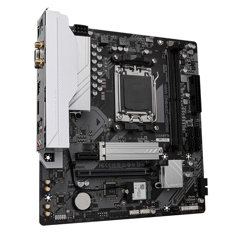 PLACA BASE GIGABYTE GA-B650M GAMING PLUS WIFI AM5 MATX 4XDDR5 HDMI DP