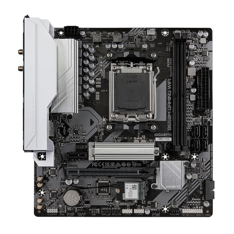 PLACA BASE GIGABYTE GA-B650M GAMING PLUS WIFI AM5 MATX 4XDDR5 HDMI DP