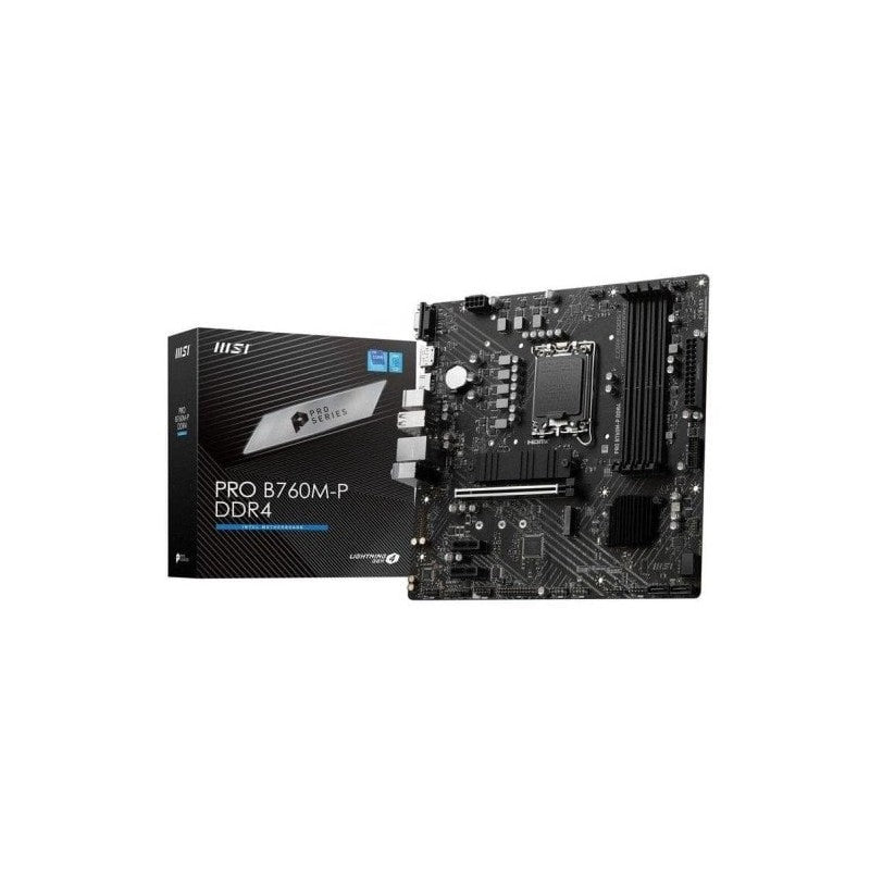 PLACA BASE MSI PRO B760M-P MATX 4XDDR5 VGA + HDMI + DP