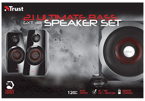 Altavoces Trust GXT 38 2.1 60W 3.5mm Negros (19023)
