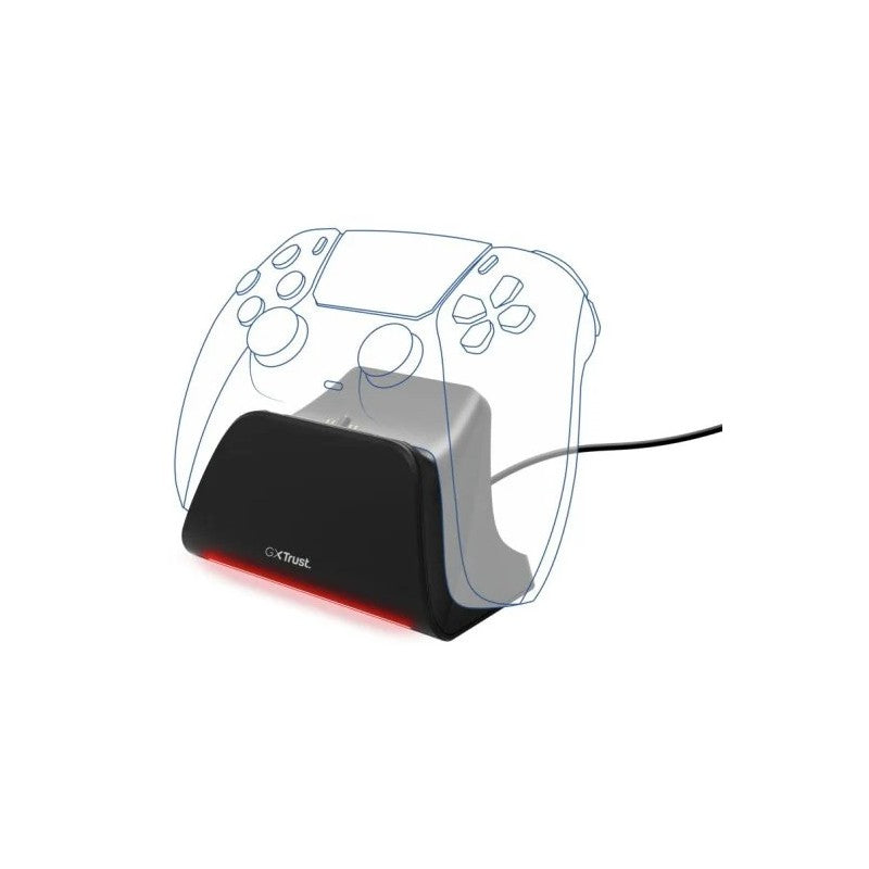 BASE DE CARGA TRUST GXT 255 PARA MANDO PS5 RGB BLACK