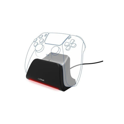 BASE DE CARGA TRUST GXT 255 PARA MANDO PS5 RGB BLACK