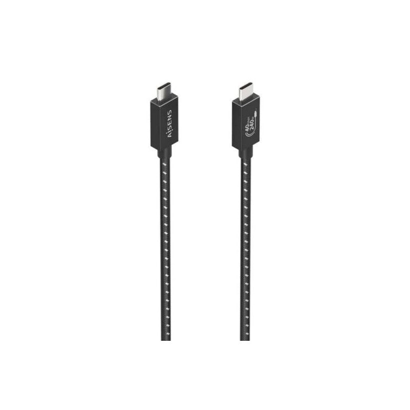 CABLE USB-C 4.0 AISENS TIPO USB-C/M - USB-C/M 50CM 240W 40GBPS BLACK