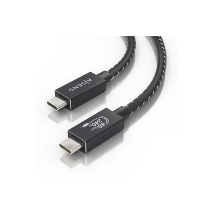 CABLE USB-C 4.0 AISENS TIPO USB-C/M - USB-C/M 50CM 240W 40GBPS BLACK