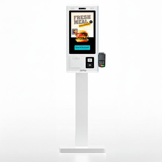 KIOSKO AUTOSERVICIO AVPOS SMARTLINE SUELO 27" I5 10TH/8GB/256GB/WIFI/PRINTER/2D/W11PRO WHITE