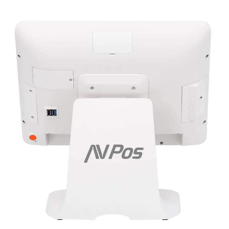 TPV AVPOS K5000 PLUS 15" ALUMINIO INTEL I7/8GB/128GB/LAN 1000/WIFI/MULTIM 3YR GAR/2ªPANTALLA/W11PRO WHITE