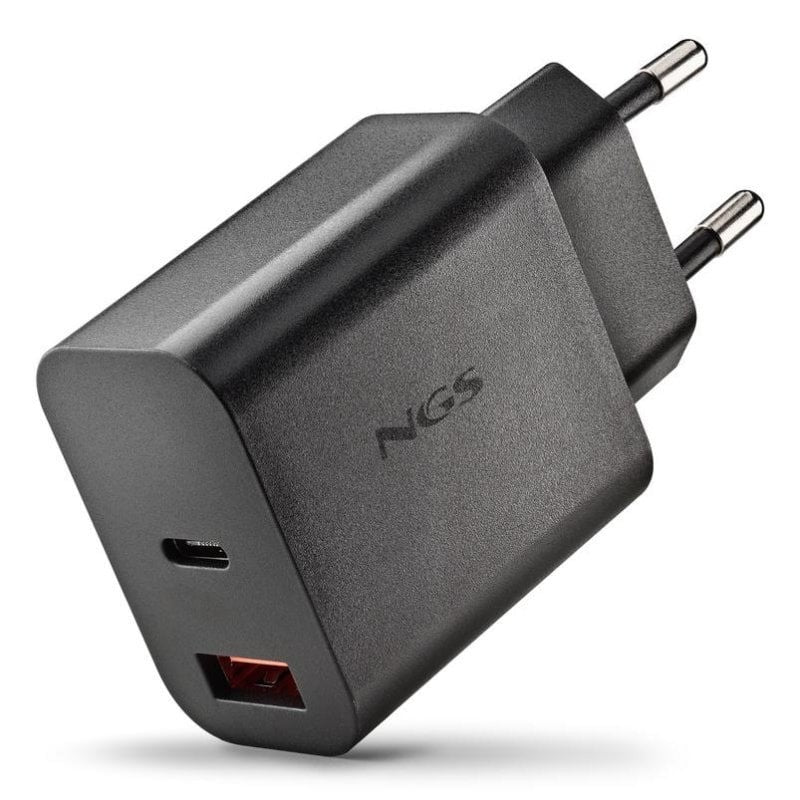 CARGADOR DE PARED NGS ERA GAN USB-C/USB-A 30W BLACK