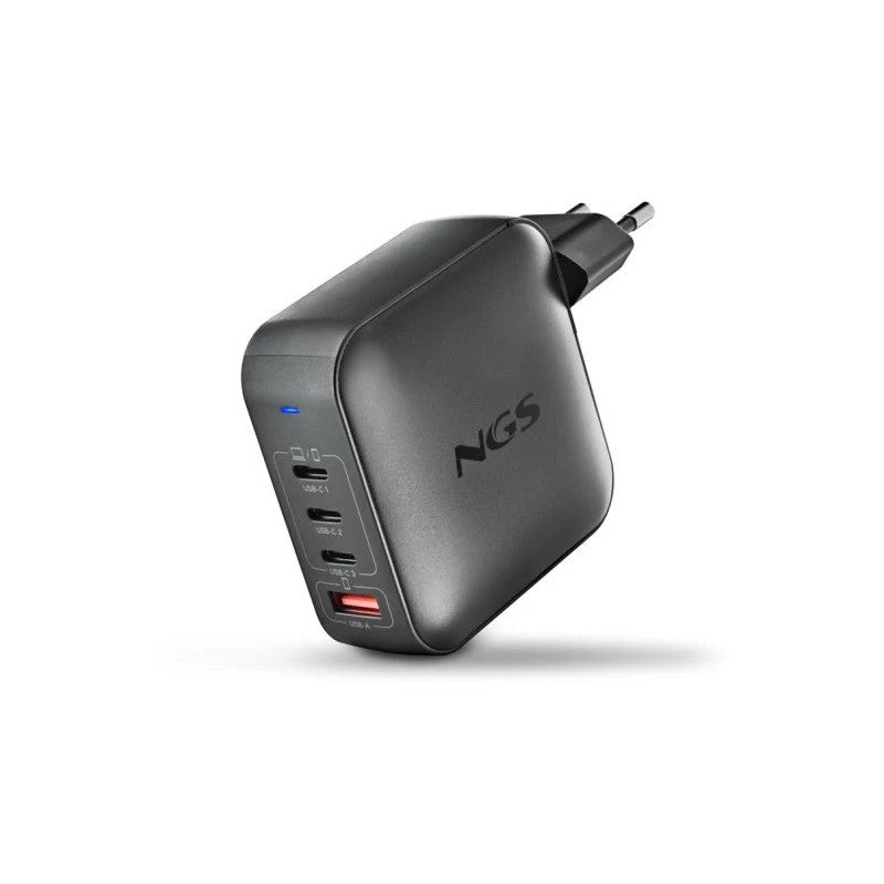 CARGADOR DE PORTATIL NGS BUD GAN 3XUSB-C/USB-A 165W BLACK