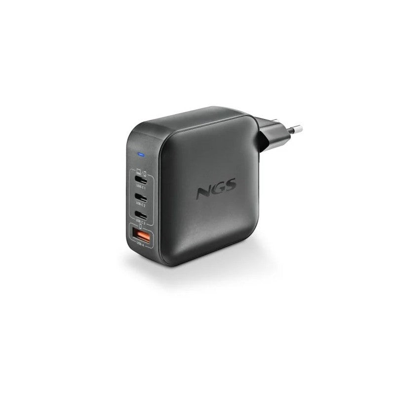 CARGADOR DE PORTATIL NGS BUD GAN 3XUSB-C/USB-A 165W BLACK