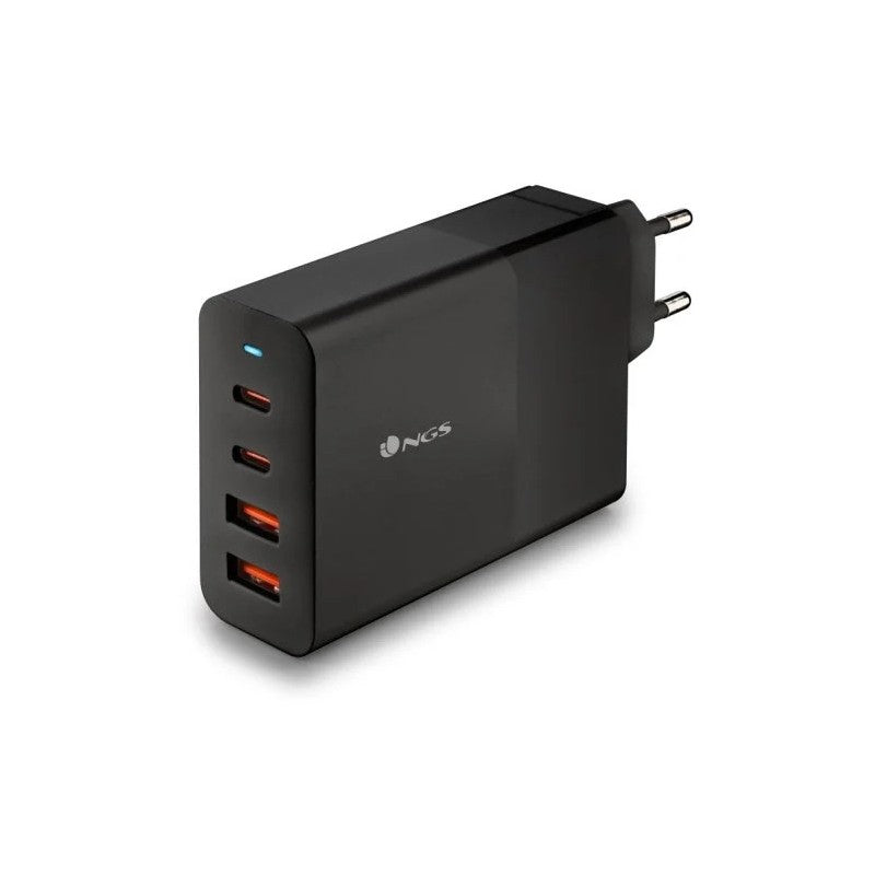 CARGADOR DE PORTATIL NGS BUD GAN 2XUSB-C/X2USB-A 100W BLACK