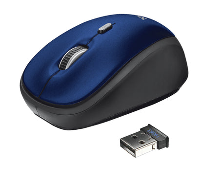 Trust Yvi Wireless Optical Mouse RF 1600dpi Blue (19663)