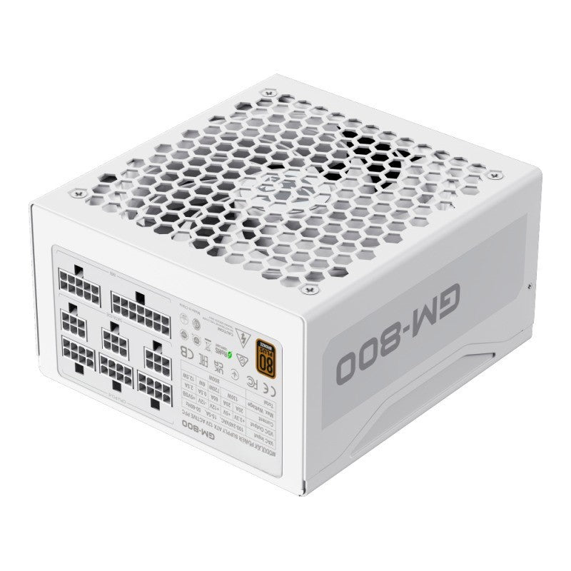 FUENTE DE ALIMENTACION GM 800W FULL MODULAR 80+ BRONZE WHITE