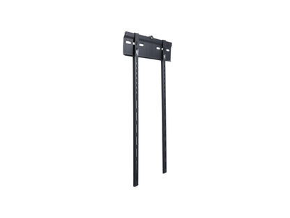 Slim fixed-mount wall monitor/TV bracket for 32" to 55" TVs, 9mm distance from monitor/TV to wall, max VESA 400x400, up to 55kg, black