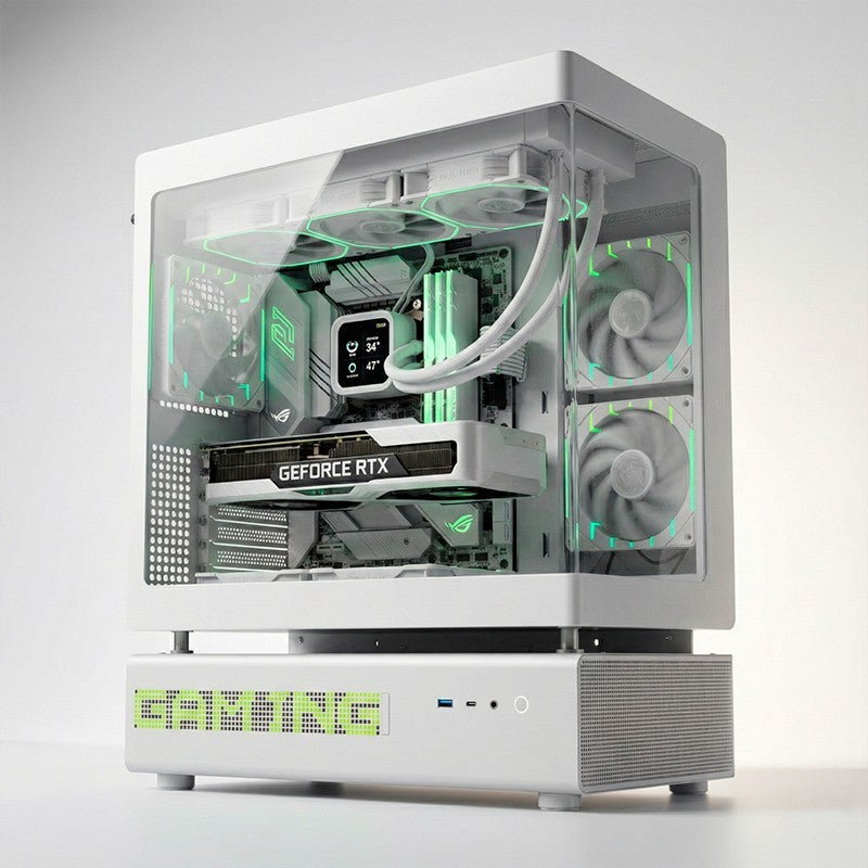 ORDENADOR GAMING N90 WHITE RGB R7 9800X3D/32GB DDR5/SSD2TB NVME/WIFI/R.LIQ/1050W/W11PRO