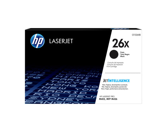 HP CF226X Black Original Toner Cartridge - 26X. 9,000 Pages