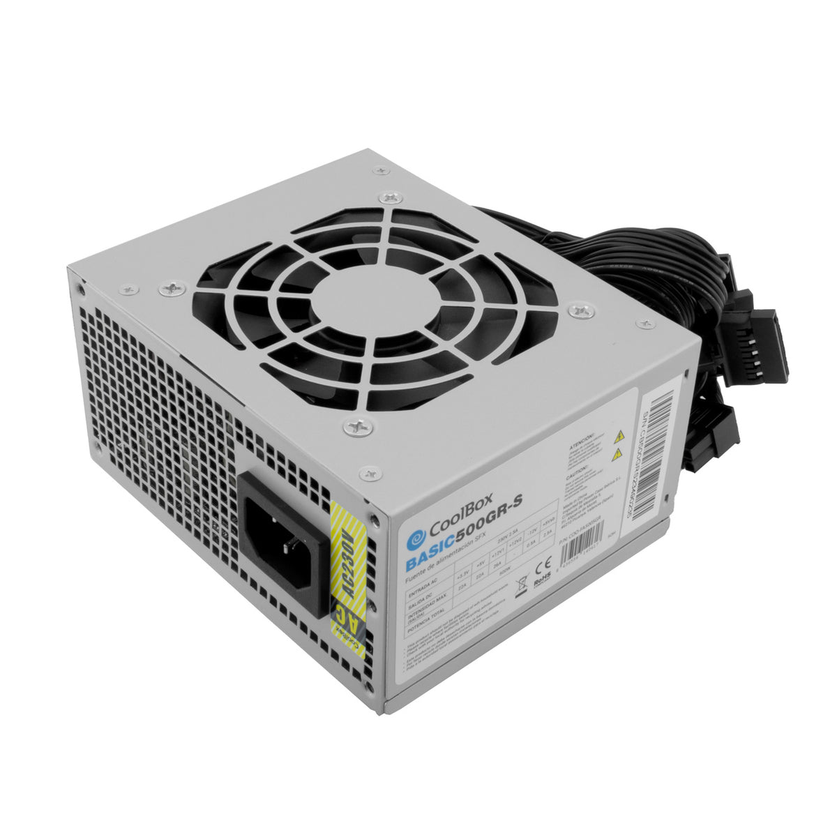 FUENTE DE ALIMENTACION COOLBOX SFF / SFX 500W MICRO ATX SFX (COO-FA500SGR)