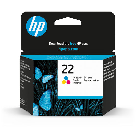 HP 22 Original Color Ink Cartridge - C9352AE. 165 Pages