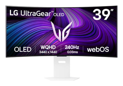 Monitor LG 39" OLED WQHD 240Hz Curvo Blanco(39GX90SA-W)