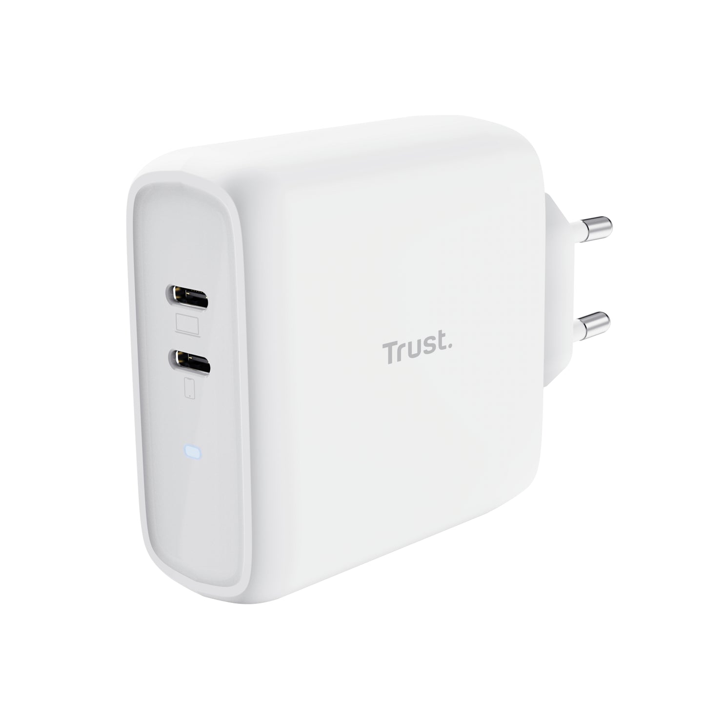 Cargador de Pared Trust Maxo 65W 2xUSB-C Blanco (25381)