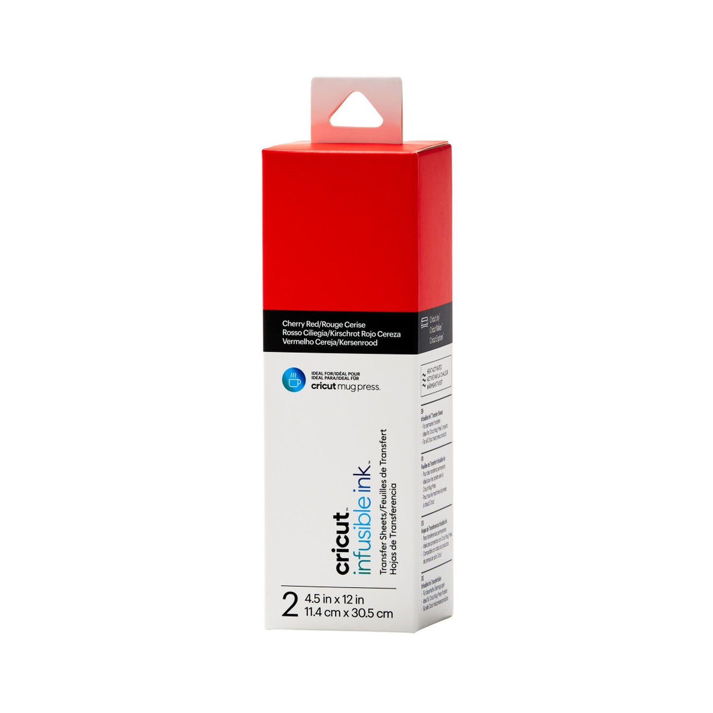 Hoja Transferencia CRICUT 11x30cm 2U Rojo (CRC-2008883)