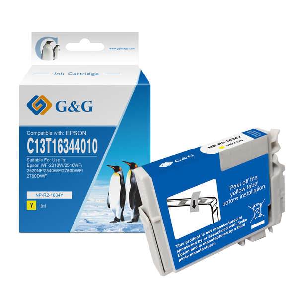 G&G Epson T1634/T1624 (16XL) Amarillo Cartucho de Tinta