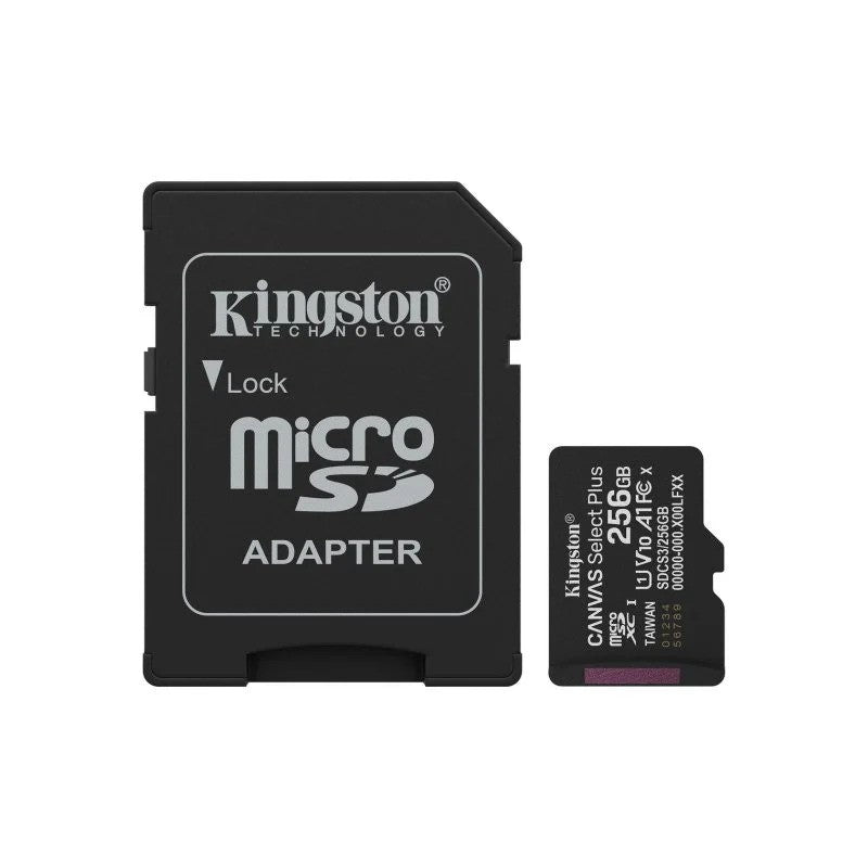 MEMORIA MICRO SD 256GB KINGSTON XC C10 100MB/S + ADAPTADOR SD