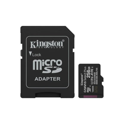 MEMORIA MICRO SD 256GB KINGSTON XC C10 100MB/S + ADAPTADOR SD