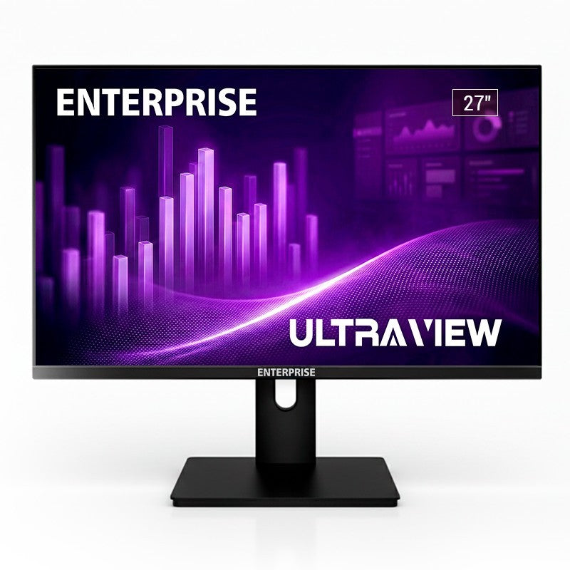 MONITOR ENTERPRISE ULTRA-VIEW 27" IPS QHD 2K 120HZ USB + HDMI + DISPLAYPORT ERGONOMICO MULTIMEDIA VESA 3YR GAR